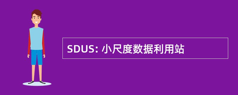 SDUS: 小尺度数据利用站