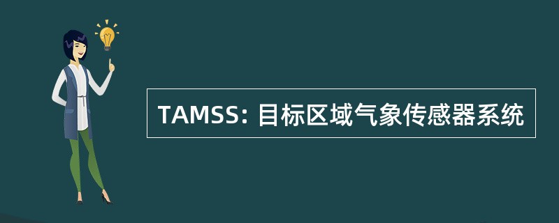 TAMSS: 目标区域气象传感器系统