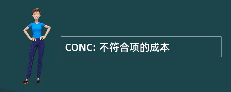 CONC: 不符合项的成本