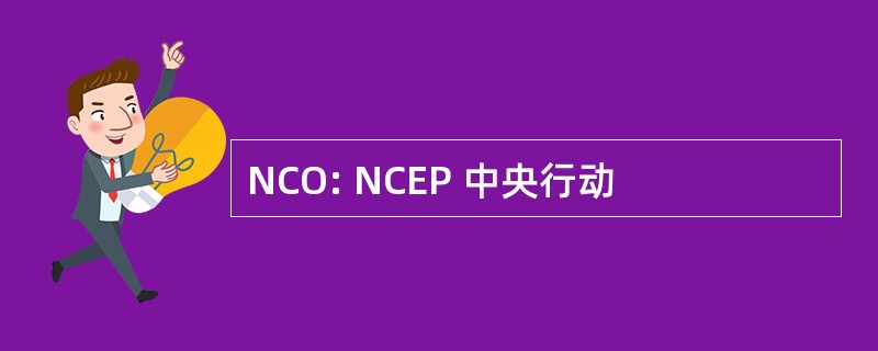 NCO: NCEP 中央行动