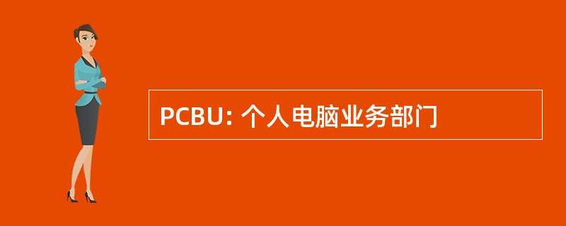 PCBU: 个人电脑业务部门