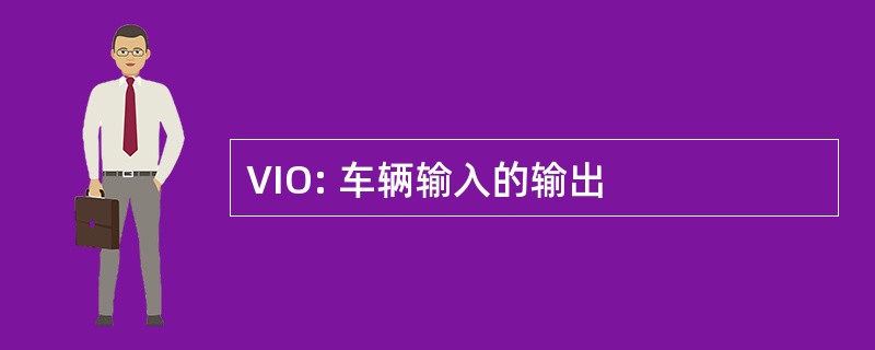 VIO: 车辆输入的输出