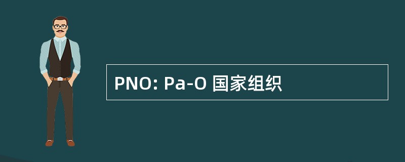 PNO: Pa-O 国家组织