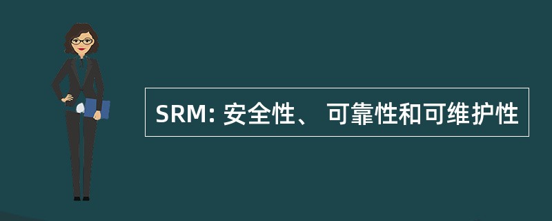 SRM: 安全性、 可靠性和可维护性