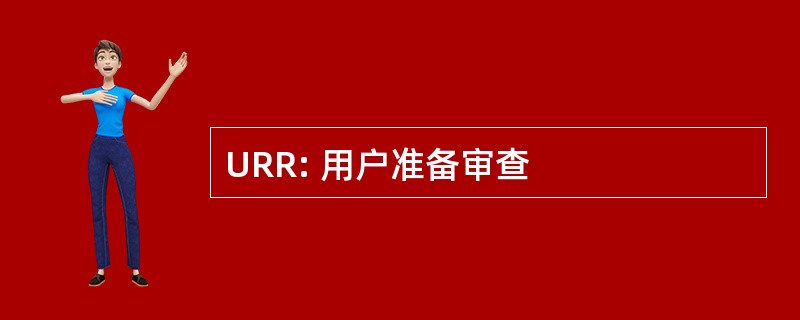 URR: 用户准备审查