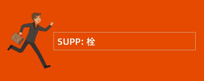 SUPP: 栓