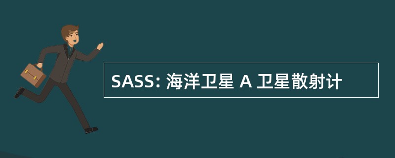 SASS: 海洋卫星 A 卫星散射计