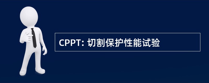 CPPT: 切割保护性能试验