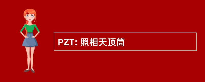 PZT: 照相天顶筒