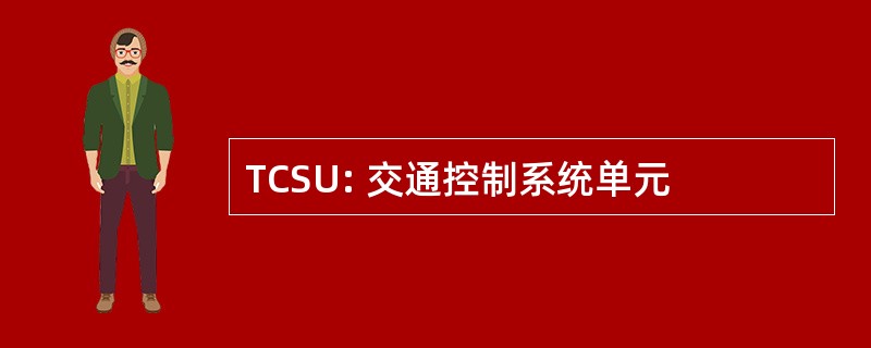 TCSU: 交通控制系统单元