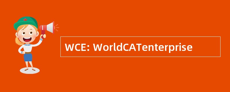 WCE: WorldCATenterprise