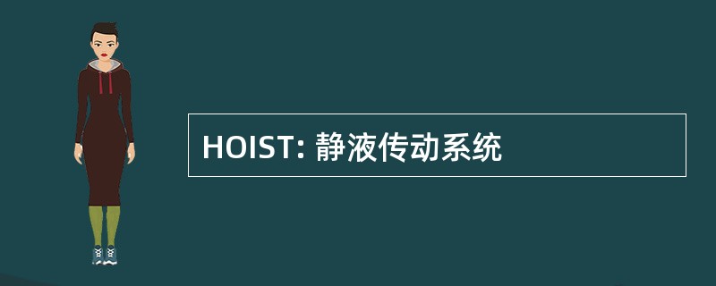 HOIST: 静液传动系统