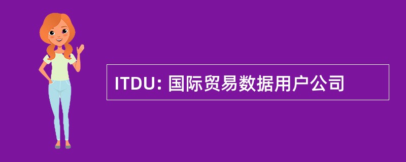 ITDU: 国际贸易数据用户公司