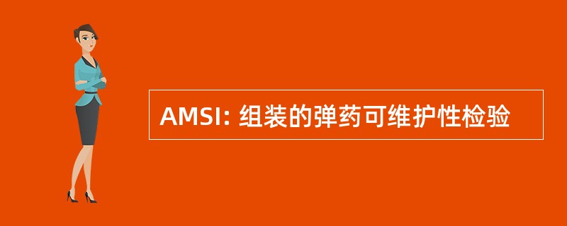 AMSI: 组装的弹药可维护性检验