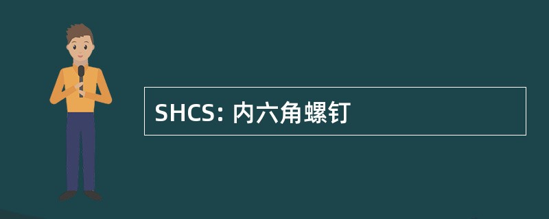 SHCS: 内六角螺钉