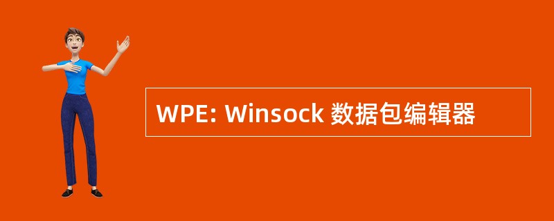 WPE: Winsock 数据包编辑器