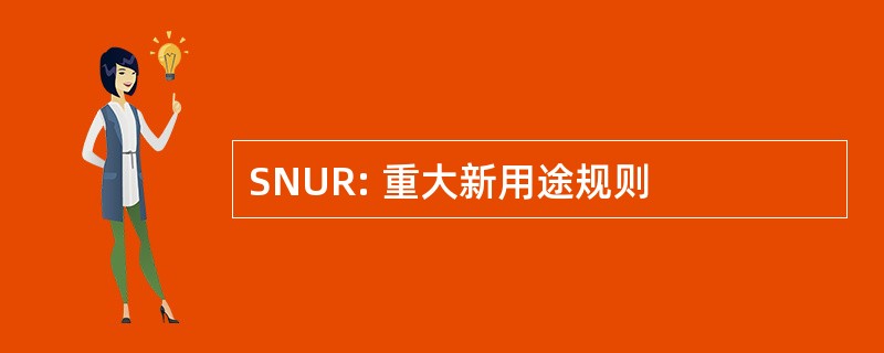 SNUR: 重大新用途规则