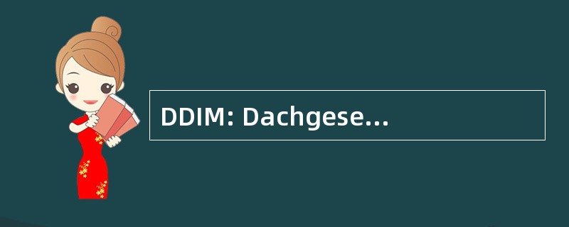 DDIM: Dachgesellschaft 德国临时经理人