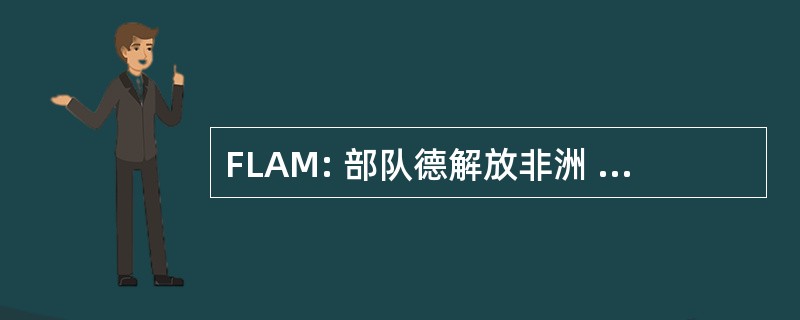 FLAM: 部队德解放非洲 de 西非毛里塔尼亚