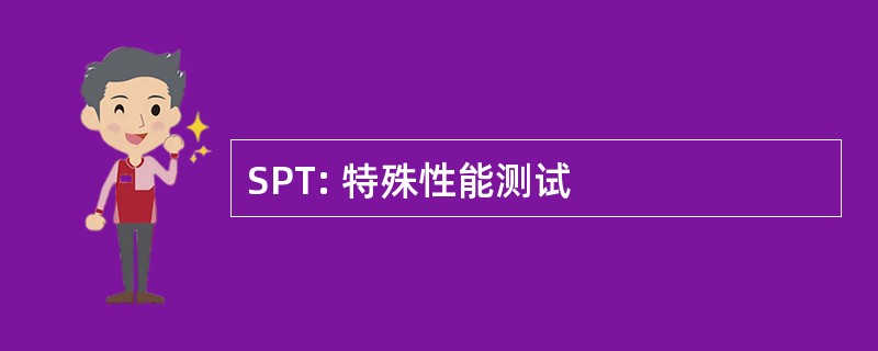 SPT: 特殊性能测试