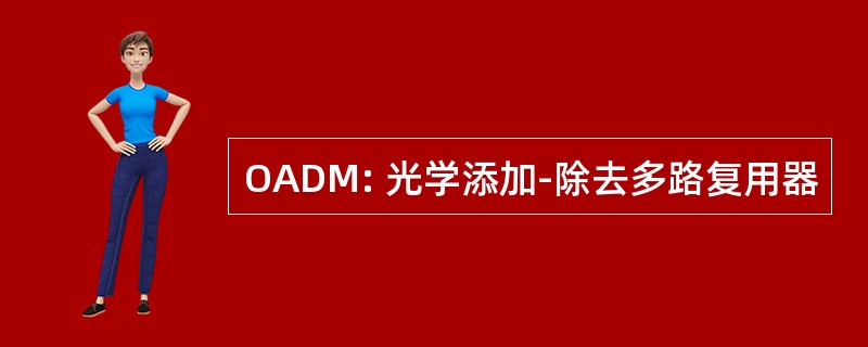 OADM: 光学添加-除去多路复用器