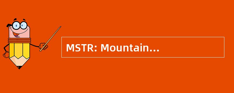 MSTR: Mountainview 施慈济救援