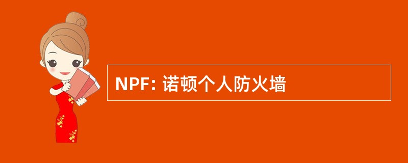 NPF: 诺顿个人防火墙