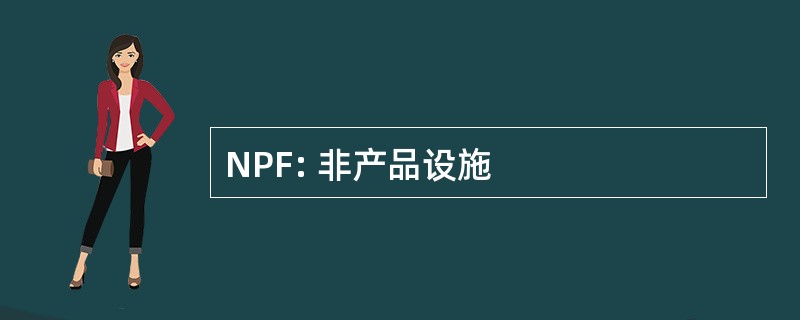 NPF: 非产品设施