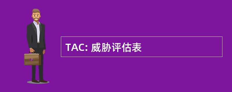 TAC: 威胁评估表