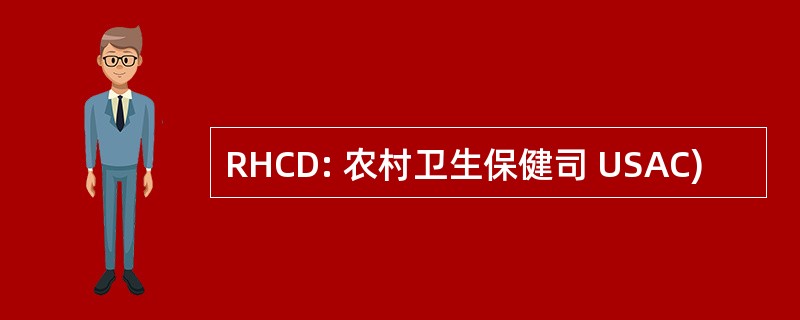 RHCD: 农村卫生保健司 USAC)