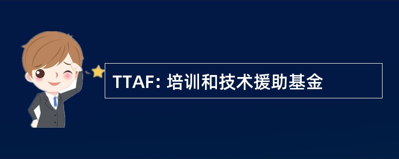 TTAF: 培训和技术援助基金