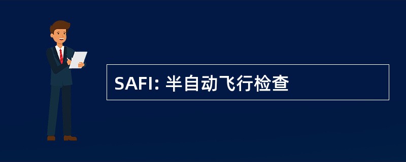 SAFI: 半自动飞行检查