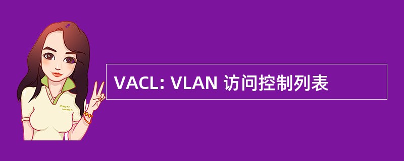 VACL: VLAN 访问控制列表