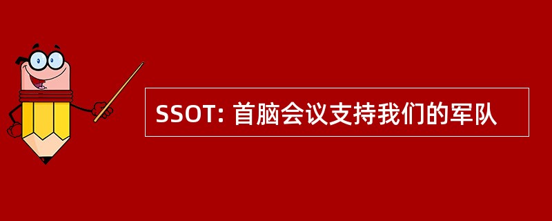 SSOT: 首脑会议支持我们的军队