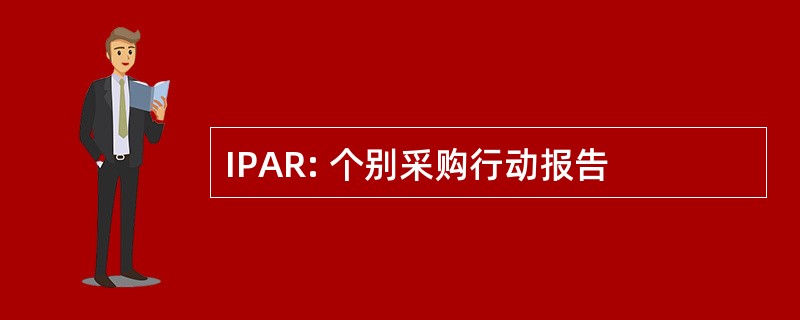 IPAR: 个别采购行动报告