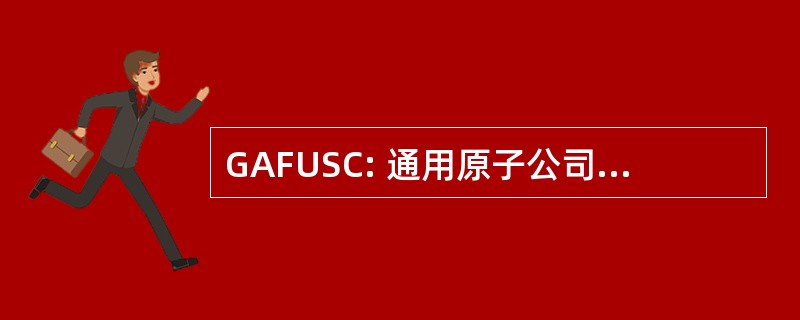 GAFUSC: 通用原子公司，融合用户服务中心