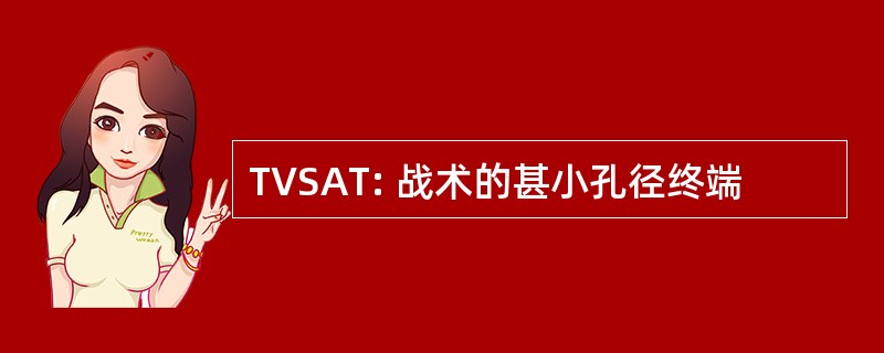 TVSAT: 战术的甚小孔径终端