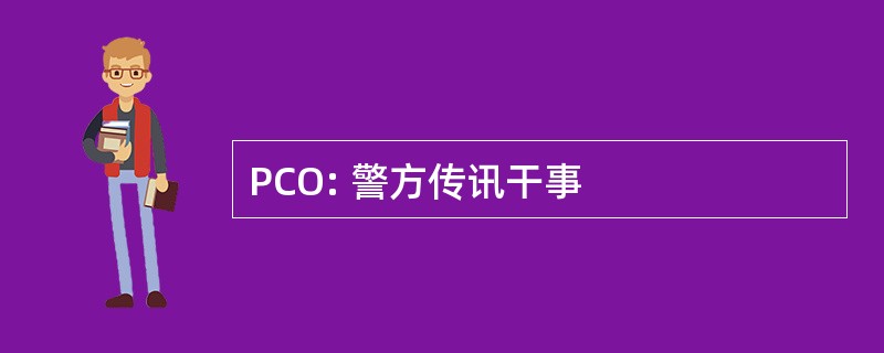 PCO: 警方传讯干事