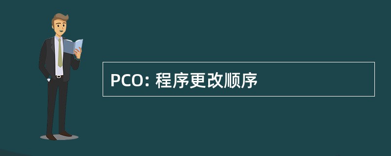 PCO: 程序更改顺序