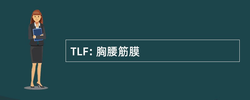 TLF: 胸腰筋膜