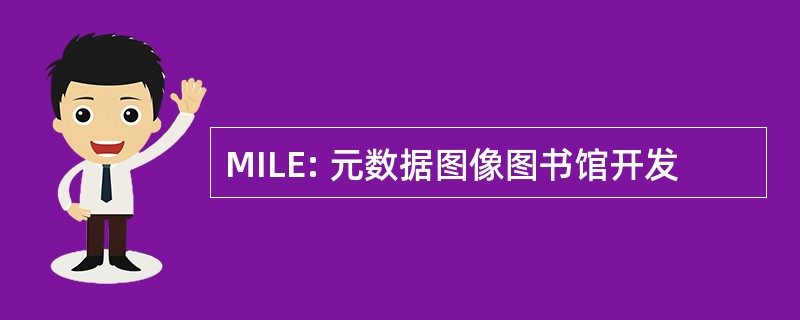 MILE: 元数据图像图书馆开发