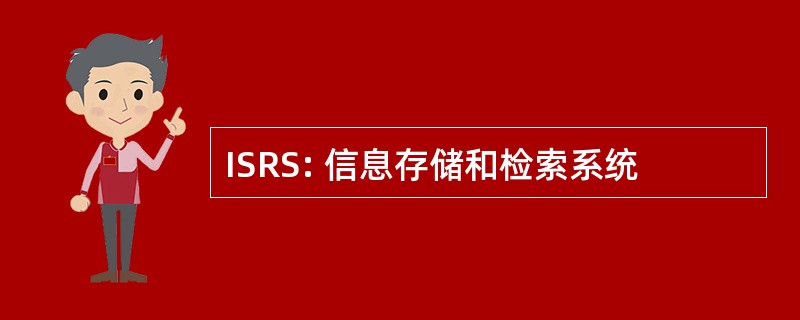 ISRS: 信息存储和检索系统