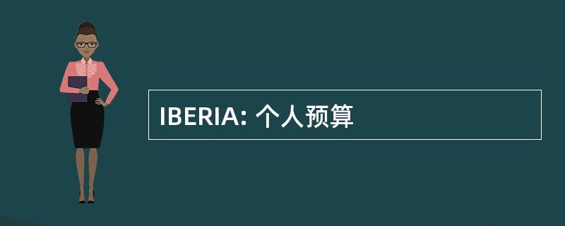 IBERIA: 个人预算