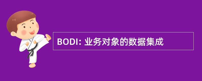 BODI: 业务对象的数据集成