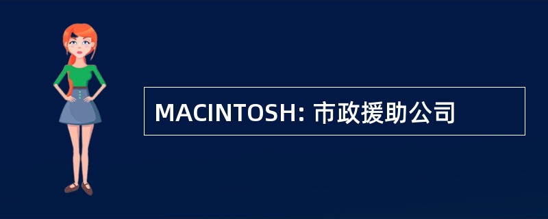 MACINTOSH: 市政援助公司