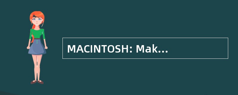 MACINTOSH: Makiling 气枪俱乐部