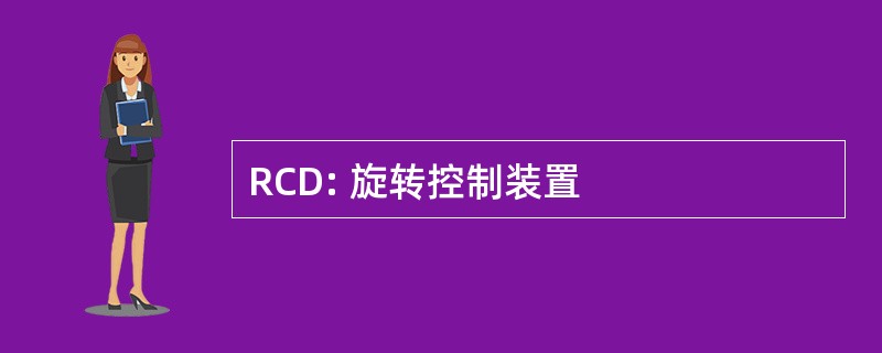 RCD: 旋转控制装置