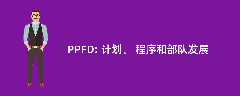 PPFD: 计划、 程序和部队发展