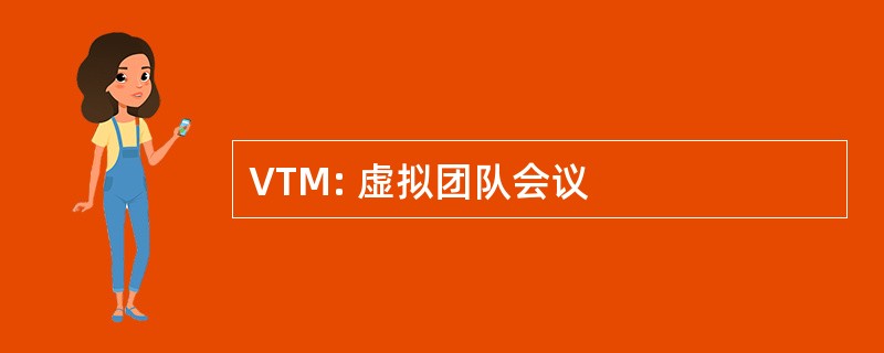 VTM: 虚拟团队会议