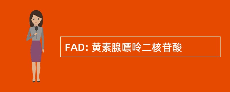 FAD: 黄素腺嘌呤二核苷酸